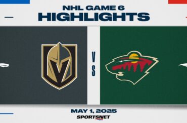 NHL Game 6 Highlights | Golden Knights vs. Wild - May 1, 2025
