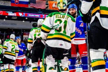 Hard-Fought Series Ends in Tradition as Rangers and Knights Shake Hands