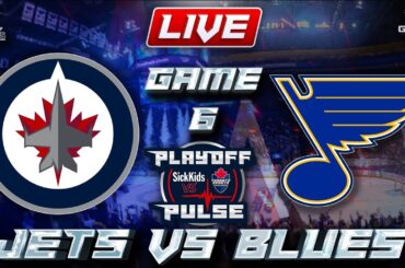 Winnipeg Jets vs St Louis Blues Game 6 LIVE Stream Game Audio | NHL Playoffs Streamcast & Chat