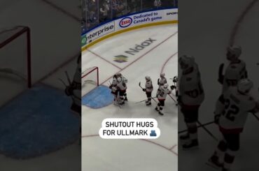 Shutout Hugs For Linus Ullmark ❤️