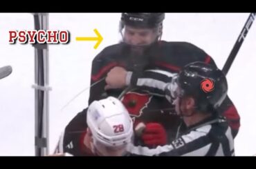 Timo Meier Headbutted By Nutjob Brent Burns #NJDevils #Canes