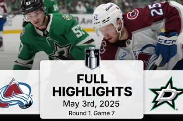 NHL Playoff Highlights | Avalanche vs. Stars | Gm 7 | May 03, 2025