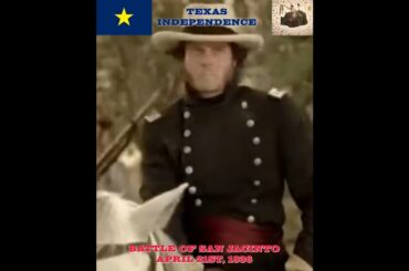 Great Cousin - Sam Houston.  Battle of San Jacinto, April 21, 1836, battle of the Texas Revolution.