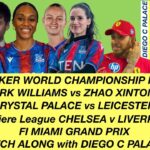 CRYSTAL PALACE 2-2 LEICESTER CITY WSL LIVE & MARK WILLIAMS 1-7 ZHAO WILLIAMS World Snooker final