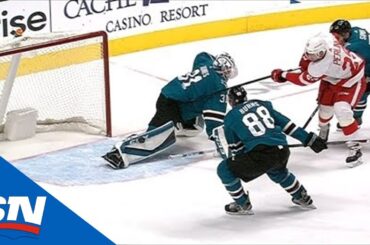 Martin Jones Robs Brendan Perlini With A Kick Save On The Doorstep