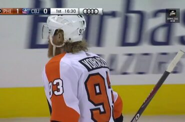 Jakub Voracek Goal - Philadelphia Flyers vs Columbus Blue Jackets (2/28/19)