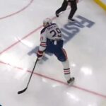 Leon Draisaitl Bats Home A Backhand Off The Bounce For Beautiful Goal
