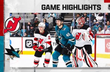 Devils @ Sharks 11/06/21 | NHL Highlights