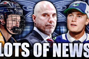 LOTS OF CANUCKS NEWS: HUGE TOM WILLANDER UPDATE + VANCOUVER DRAFTING LIAM PETTERSSON? + COACHING