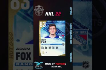 Adam Fox in NHL Ultimate team #shorts