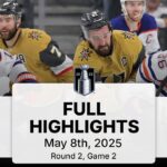 NHL Playoff Highlights | Oilers vs. Golden Knights | Gm 2 | May 08, 2025