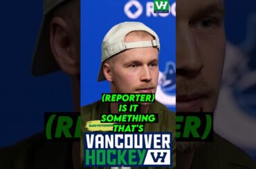 Elias Pettersson End Of Season Presser: "I've been playing with a bad knee since January"