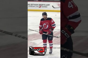 Paul Cotter NJ Devils Warmups #njdevils #shorts #shortsvideo #short #shortvideo