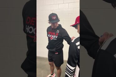 NJ Devils Tyler Toffoli Signs Autograph for Fan & Jumps Into Soccer Game #njdevils #short #shorts