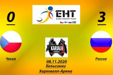 ХОККЕЙ/Чехия-Россия 0-3 /Czech R.-Russia 0-3 /08.11.2020/ Кубок Карьяла 2020/ Karjala Cup 2020