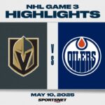 NHL Game 3 Highlights | Golden Knights vs. Oilers - May 10, 2025