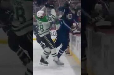 Adam Lowry Gets BLASTED Into The Jets Bench 💥