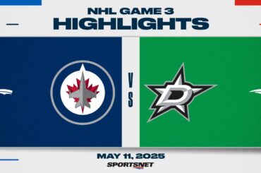 NHL Game 3 Highlights | Jets vs. Stars - May 11, 2025