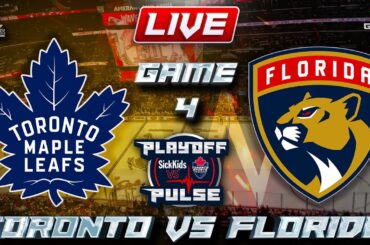 Toronto Maple Leafs vs Florida Panthers Game 4 LIVE Stream Game Audio | NHL Playoffs Gamecast & Chat