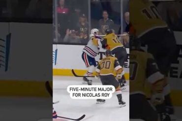 Nicolas Roy Got A 5 Minute Major For This Cross Check To The Face 😬