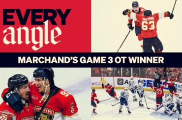 EVERY ANGLE: Marchand's Game 3 Overtime Winner!