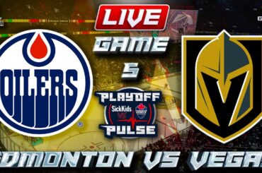 Edmonton Oilers vs Vegas Golden Knights Game 5 LIVE Stream Game Audio | NHL Playoffs Gamecast & Chat