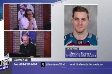 Devon Toews on the Avalanche season, losing Rantanen and more