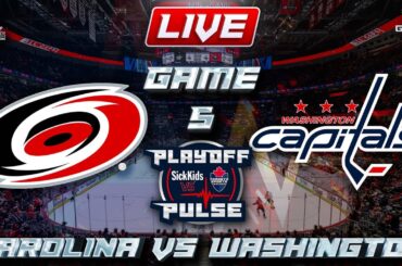 Carolina Hurricanes vs Washington Capitals Game 5 LIVE Stream Game Audio | NHL Playoffs Cast & Chat