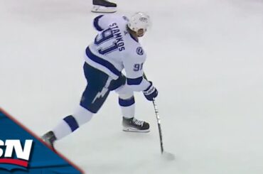 Steven Stamkos Blasts One-Timer Past Igor Shesterkin And Into Top Corner