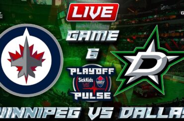 Winnipeg Jets vs Dallas Stars Game 6 LIVE Stream Game Audio | NHL Playoffs Streamcast & Chat
