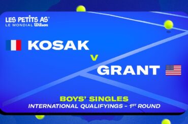 Les Petits As 2025 | Boys International Qualifications R1 | Louis KOSAK vs. Tyson Sebastian GRANT
