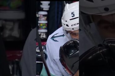 Is that candy on the Seattle Kraken bench behind Mark Giordano #shorts