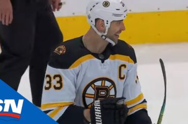 Frederik Andersen Lets A Weak Zdeno Chara Shot Get By Him