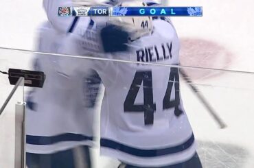 Morgan Rielly 1st NHL Playoff Goal 4/15/2017 - (Toronto Maple Leafs vs. Washington Capitals)