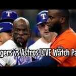 Rangers vs Astros LIVESTREAM Watch Party Game 3 Saturday Night