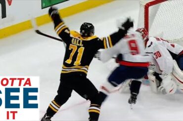 GOTTA SEE IT: Taylor Hall Executes Insane Spin Move In Tight To Score On Ilya Samsonov