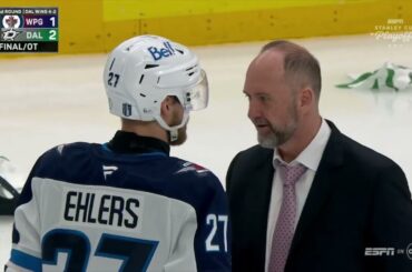 Dallas Stars Winnipeg Jets Exchange Handshakes After OT Game 6