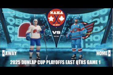 NAHA 2025 Dunlap Cup Playoffs East QF G1 - Quebec Nordiques @ Houston Aces