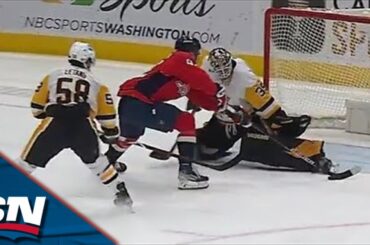 Evgeny Kuznetsov Outwaits Tristan Jarry Before Sliding It In On The Backhand
