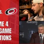 Head Coach Sheldon Keefe & NJ Devils React To 5-2 Loss To Canes | New Jersey Devils