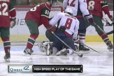 Brent Burns hits Alexander Ovechkin and the Wild keep Ovechkin in check