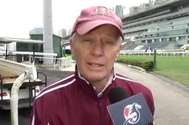 [HKIR 2015] Trackside Interview – John Moore (Trainer of DESIGNS ON ROME)