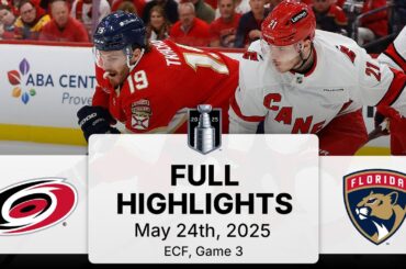 NHL Playoff Highlights | Hurricanes vs. Panthers | Gm 3 | May 24, 2025