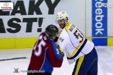 Austin Watson vs Cody McLeod Nov 29, 2016