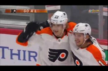 Oskar Lindblom Goal - Philadelphia Flyers vs Chicago Blackhawks (10/24/19)