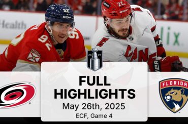 NHL Playoff Highlights | Hurricanes vs. Panthers | Gm 4 | May 26, 2025