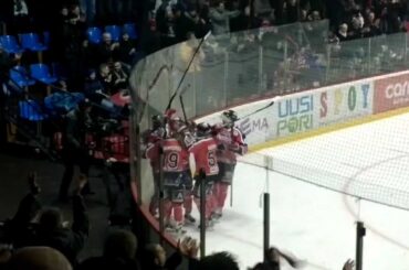 Ässät-Jyp 7.3.2013. Joel Armia scores 3-2. 14th consecutive win!!!!