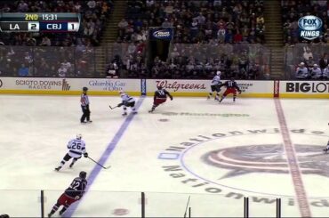 Jeff Carter goal Feb 5 2013 LA Kings vs Columbus Blue Jackets NHL Hockey