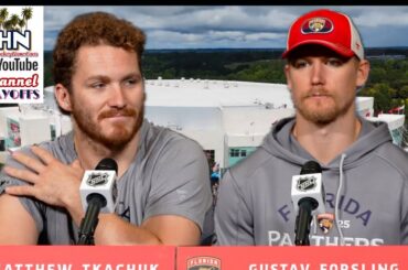 Matthew Tkachuk/Gus Forsling: Florida Panthers Morning Skate, G5 ECF @ Hurricanes