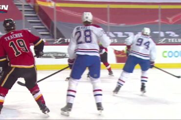 4/23/21  Dillon Dube With The Opening Tally At Home Against Montreal